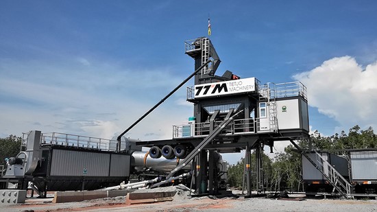 Usina misturadora de asfalto móvel, série YLB