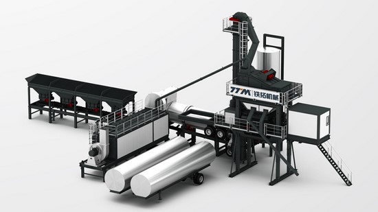 Usina misturadora de asfalto móvel, série YLB