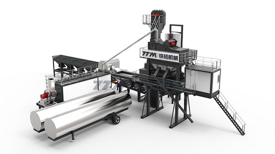 Usina misturadora de asfalto móvel, série YLB