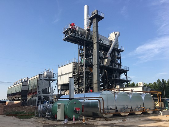 Usina integrada de reciclagem de asfalto misturado a quente, Série TS