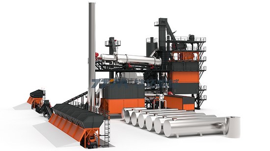 Usina de reciclagem de asfalto ecológica, série TSEC