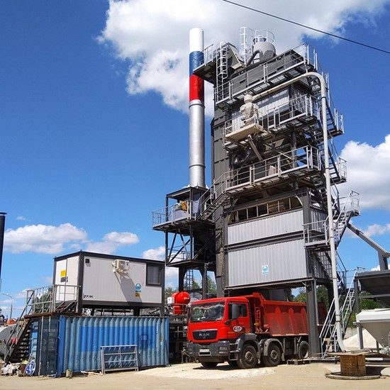 Projetos de usinas de mistura de asfalto na Rússia