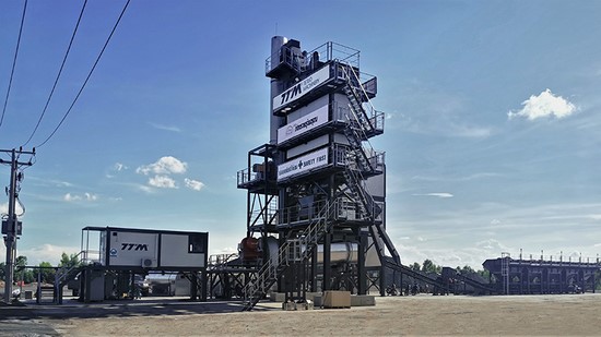 Usina misturadora de asfalto (sem silo de armazenamento), série LB