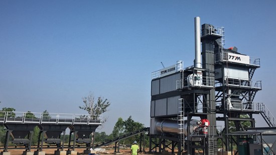 Usina misturadora de asfalto (sem silo de armazenamento), série LB