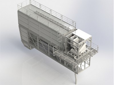 Sistema de coleta de poeira (filtro de mangas)