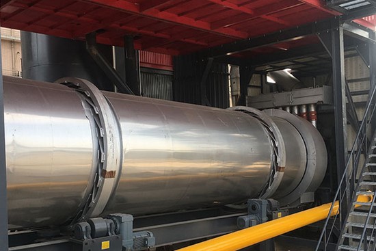 Secador de tambor rotativo (secador de agregados)