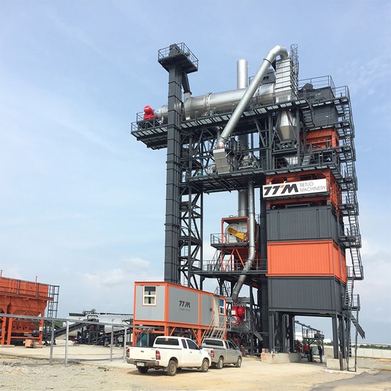 Projetos de usinas de mistura de asfalto na Tailândia